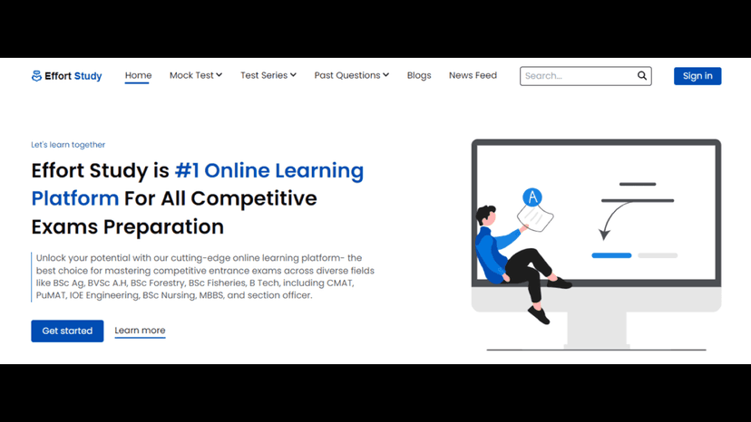 Effort Study, An Online Learning Platform image 1